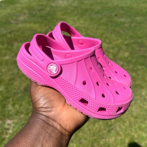 Crocs Ralen Kids Clogs Size 10/11 Pink Sandals - Picture 9 of 13